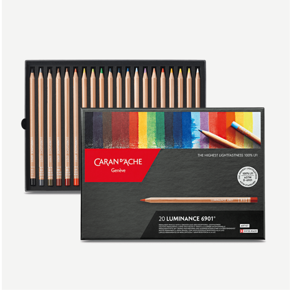 CARAN D'ACHE Set matite colorate LUMINANCE 6901 - DADAE
