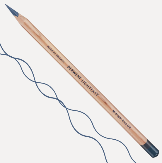 Derwent Lightfast Colored Pencil - Midnight Blue 70% 